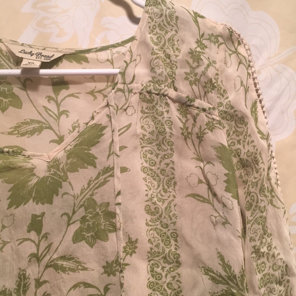 Lucky brand boho floral top